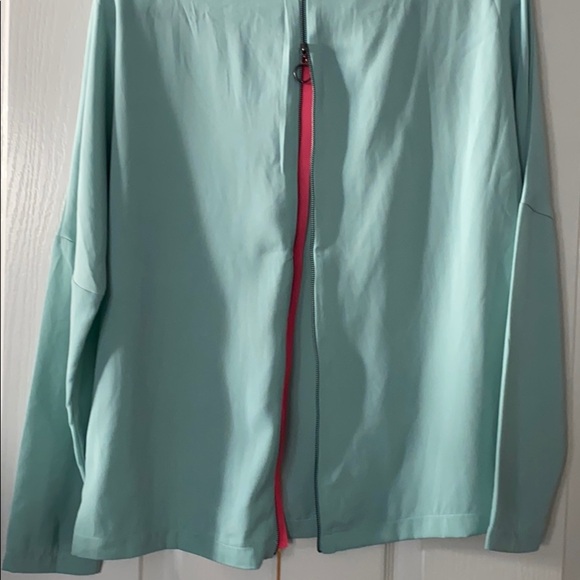 Umgee woman’s top size S zipper long sleeves teal - Picture 4 of 11